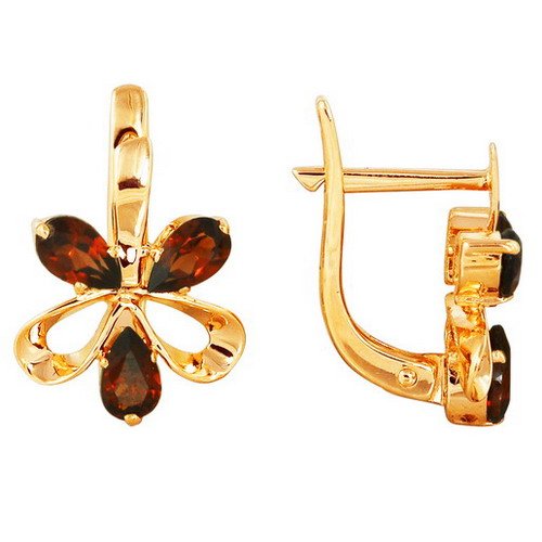 z2-112 Серьги с фианитами. Серебро 925. 