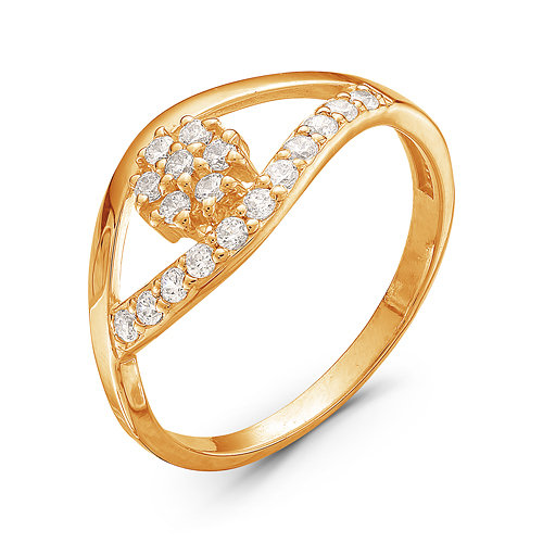 z1-8979 Кольцо с фианитами. Золото 585. 