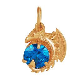 z3-7998 Подвеска с полудрагоценными вставками. Золото 585.
