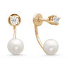 z2-9137 Серьги с жемчугом. Серебро 925. 