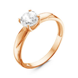 z1-9395 Кольцо с фианитами. Золото 585.