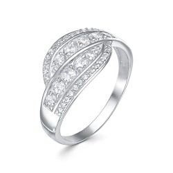 z1-10059 Кольцо с фианитами. Серебро 925.