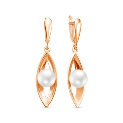 z2-10154 Серьги с жемчугом. Золото 585.