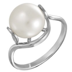 z1-8626 Кольцо с жемчугом. Серебро 925.