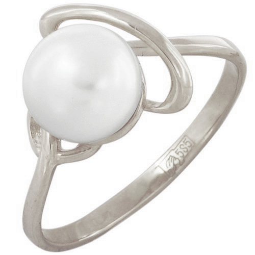 z1-5035 Кольцо с жемчугом. Серебро 925. 