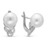 z2-8637 Серьги с жемчугом. Серебро 925. 