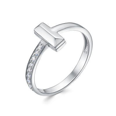 z1-10775 Кольцо с фианитами. Серебро 925.