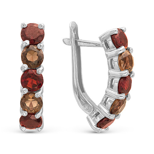 z2-8756 Серьги с фианитами. Серебро 925.