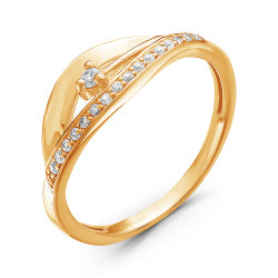 z1-8980 Кольцо с фианитами. Золото 585.