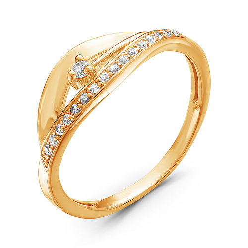 z1-8980 Кольцо с фианитами. Золото 585. 