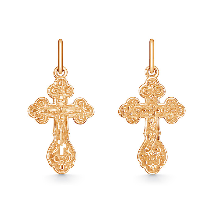 z3-076 Православный крест. Золото 585. 