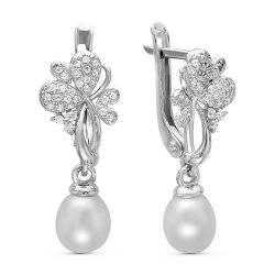 z2-9490g Серьги с жемчугом. Серебро 925.