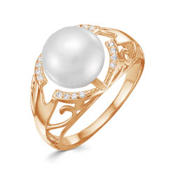 z1-9705 Кольцо с жемчугом. Золото 585.