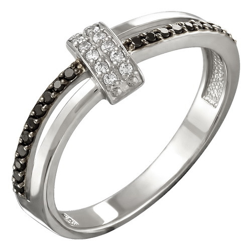z1-8461 Кольцо с фианитами. Серебро 925.  