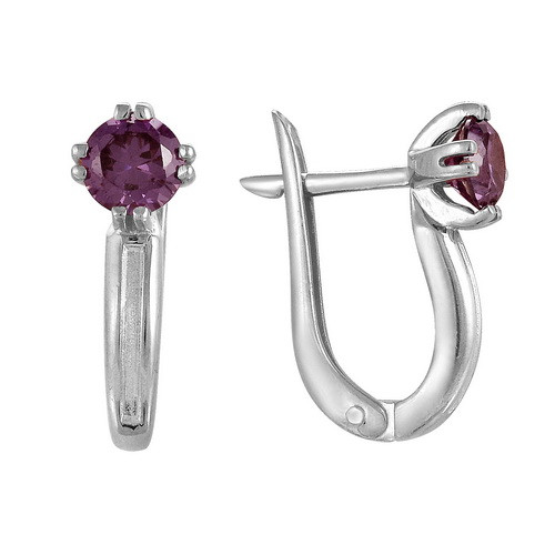 z2-8677 Серьги с фианитами. Серебро 925.