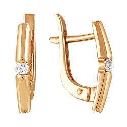 z2-8465 Серьги с бриллиантами. Золото 585.