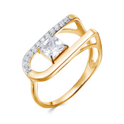 z1-11313 Кольцо с фианитами. Золото 585.