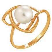 z1-8117 Кольцо с жемчугом. Золото 585.