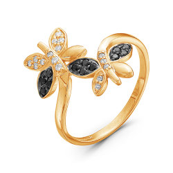 z1-8986 Кольцо с фианитами. Золото 585.