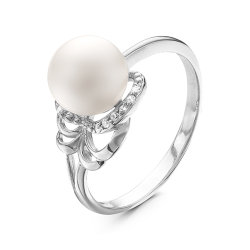 z1-9430 Серьги с жемчугом. Серебро 925.