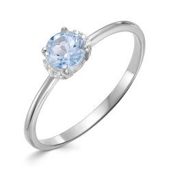 z1-9802 Кольцо с фианитами. Серебро 925.