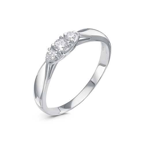 z1-10079 Кольцо с фианитами. Серебро 925.  