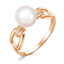 z1-11518 Кольцо с жемчугом. Золото 585.