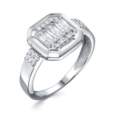 z1-11535 Кольцо с фианитами. Серебро 925.