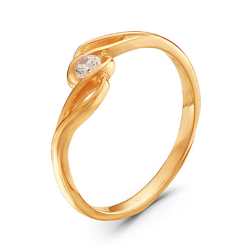 z1-8850 Кольцо с фианитами. Золото 585. 