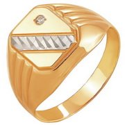 z1-8088a-1 Мужская печатка. Золото 585. 