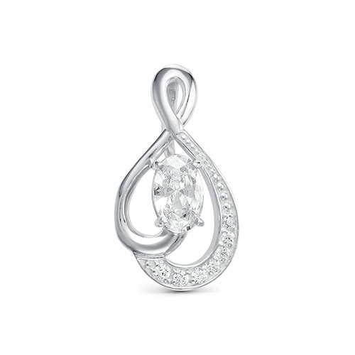 z3-9884 Подвеcка с фианитами. Серебро 925. 