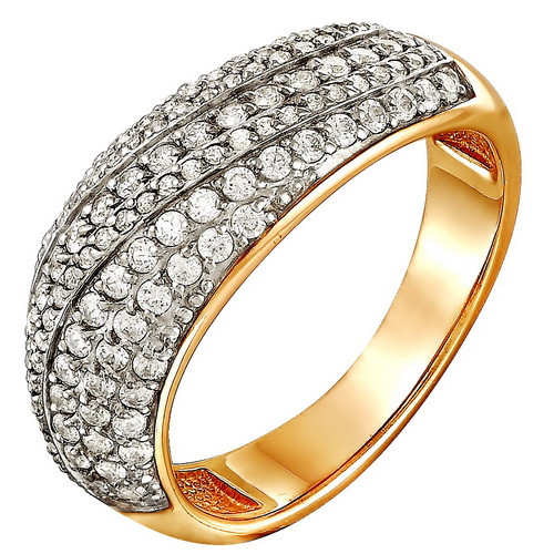 z1-8484 Кольцо с фианитами. Серебро 925.