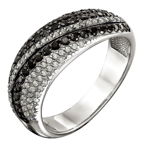 z1-8484 Кольцо с фианитами. Серебро 925. 