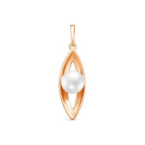 3-10154 Подвеска с жемчугом. Золото 585. 