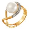 z1-8589 Кольцо с жемчугом. Серебро 925. 