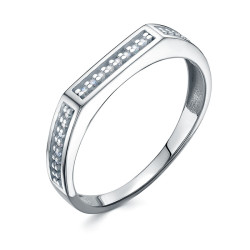 z1-11221 Кольцо с фианитами. Серебро 925.