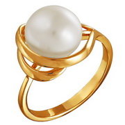 z1-8596 Кольцо с жемчугом. Золото 585.