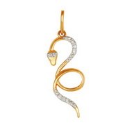 z3-8202 Подвеска с фианитами. Золото 585.