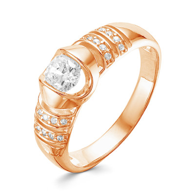 z1-9567 Кольцо с фианитами. Золото 585.