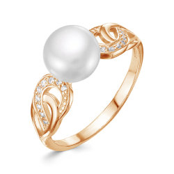 z1-9761 Кольцо с жемчугом. Золото 585.