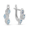 z2-8790 Серьги с фианитами. Серебро 925. 