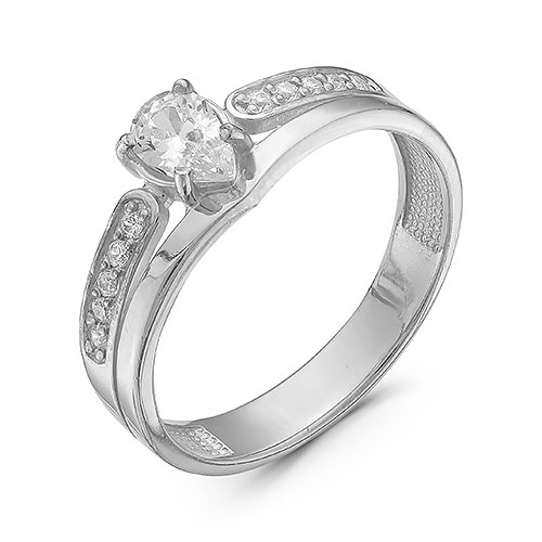z1-8993 Кольцо с фианитом.Серебро 925. 