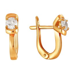 z2-8688 Серьги с бриллиантами. Золото 585.