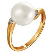 z1-8610 Кольцо с жемчугом. Золото 585.