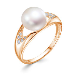 z1-11516 Кольцо с жемчугом. Золото 585.