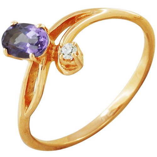 z1-7508 Кольцо с полудрагоценными вставками. Золото 585. 