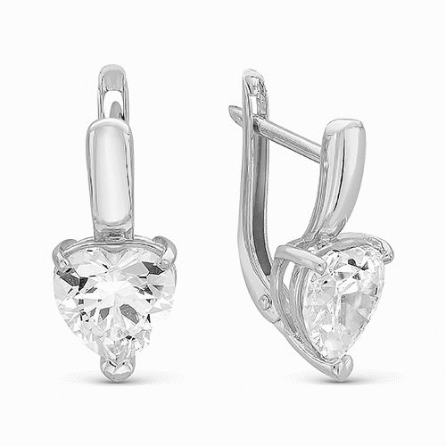 z2-9149 Серьги с фианитами. Серебро 925. 