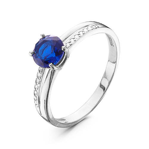 z1-9421 Кольцо с фианитами. Серебро 925.  