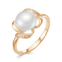 z1-9753 Кольцо с жемчугом. Золото 585.