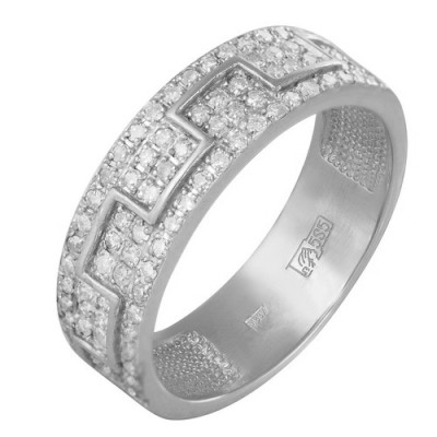 z1-7904 Кольцо с фианитами. Серебро 925.